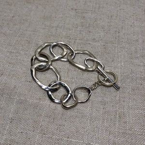 C + I Silver Bracelet